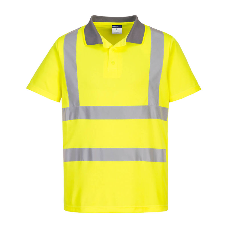 PortWest EC10 ECO Warnschutz Polo Shirt Klasse 2 | 6er Pack