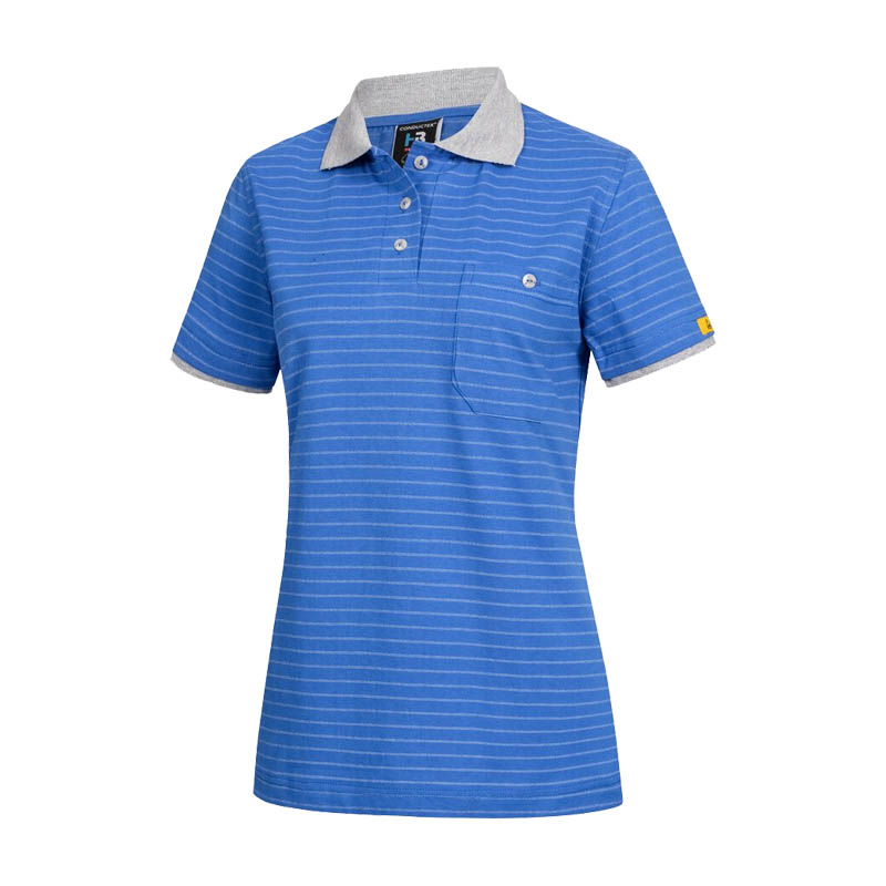 HB CONDUCTEX Cotton Knit ESD Damen Polo Shirt kontrast