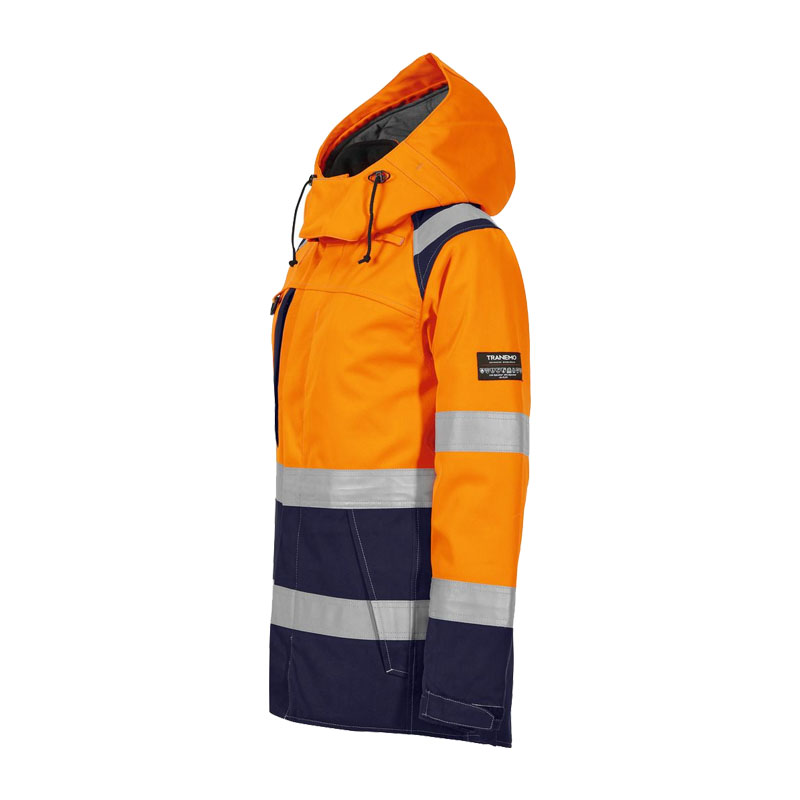 Tranemo Zenith Damen FR Hi-Vis Winterjacke RIS mit Kapuze metallfrei | 520982