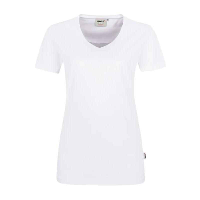 Hakro 181 Damen V-Shirt MikraLinar Regular Fit verstärkte Baumwolle | 1/2 arm