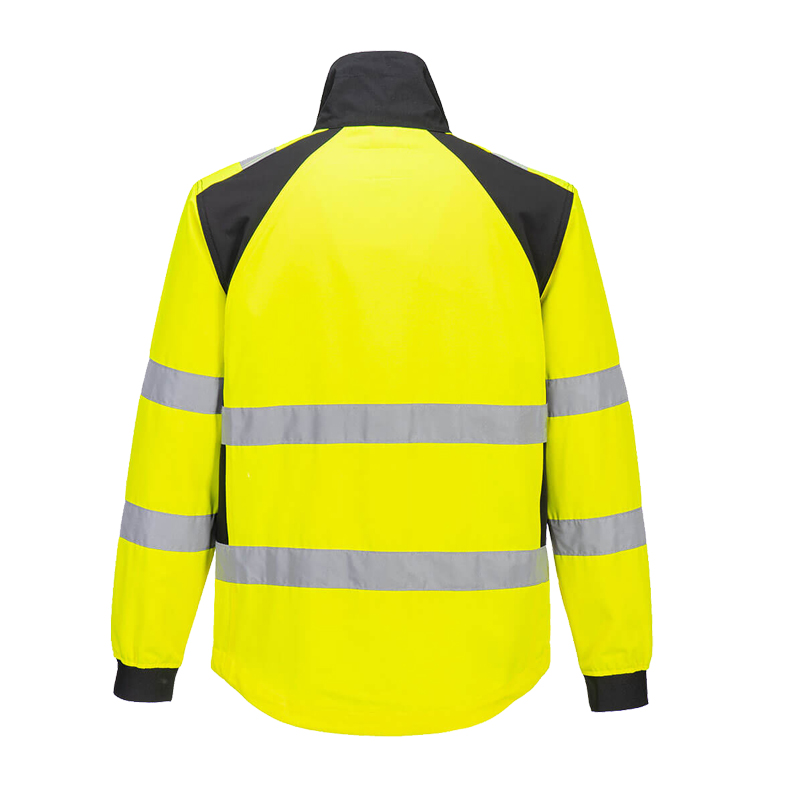 PortWest CD861 ECO Warnschutz Stretch Arbeitsjacke aus recyceltem Gewebe