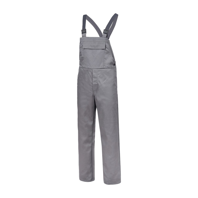 Graue HB Proban 470 Schweißer-Latzhose Klasse 2 von HB Protective Wear, hitze- und funkenschutz für klassische Schweißerarbeiten