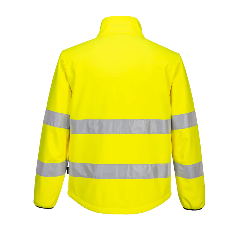 PortWest PW275 metallfreie Warnschutz SoftShell Jacke Klasse 3