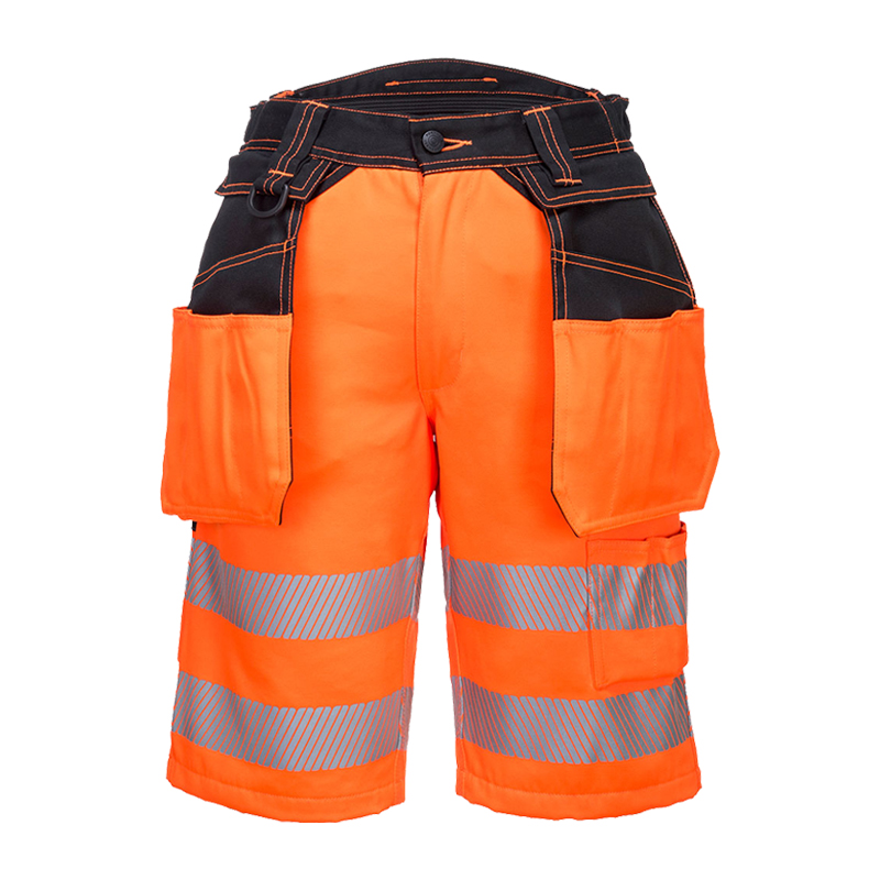 PortWest PW343 Warnschutz Shorts mit abnehmbaren Holstertaschen