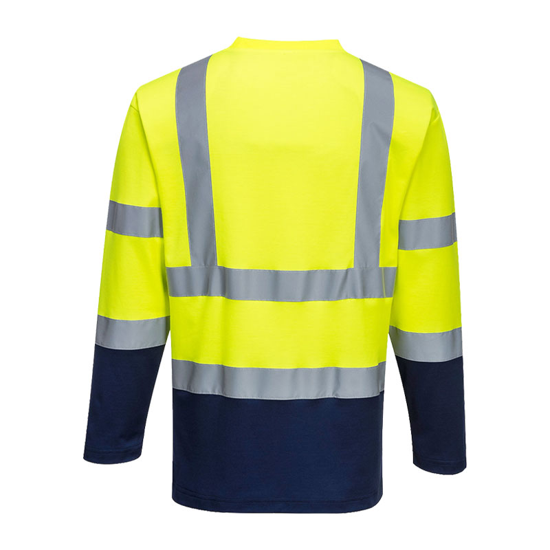 PortWest S280 Warnschutz T-Shirt Cotton Comfort kontrast Klasse 2