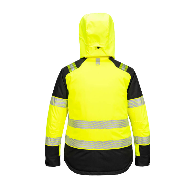 PortWest T162 Hi-Vis Damen Winter Jacke gefüttert