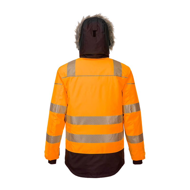 PortWest PW369 Insulatex Warnschutz Winter Parka gefüttert wasserdicht