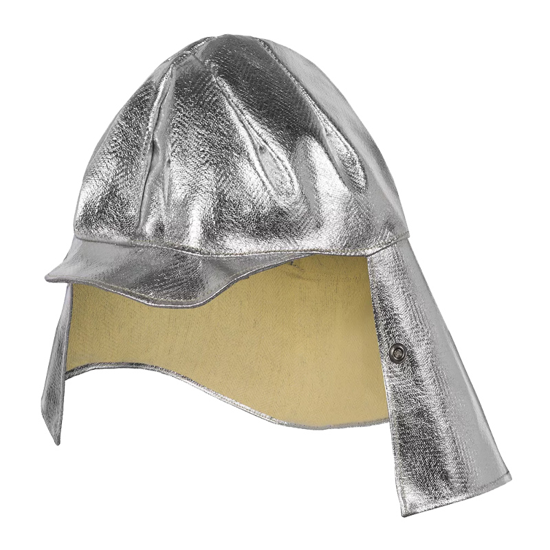 Silberner Tempex Hitzeschutz Helmüberzug TREME HEAT (C3) 475g von HB Protective Wear mit Nacken- und Seitenschutz für Arbeiten bei extremer Hitze