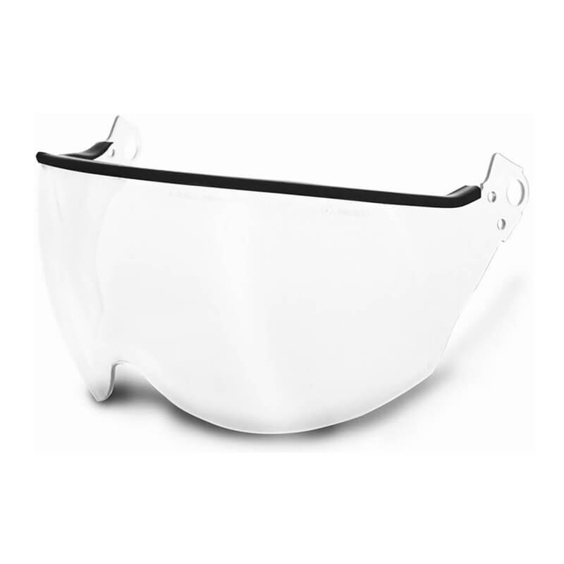 KASK V2 PLUS VISOR klares Visier für SuperPlasma Helme von Kask, Schutzvisier mit transparenter Scheibe und schwarzer Oberkante