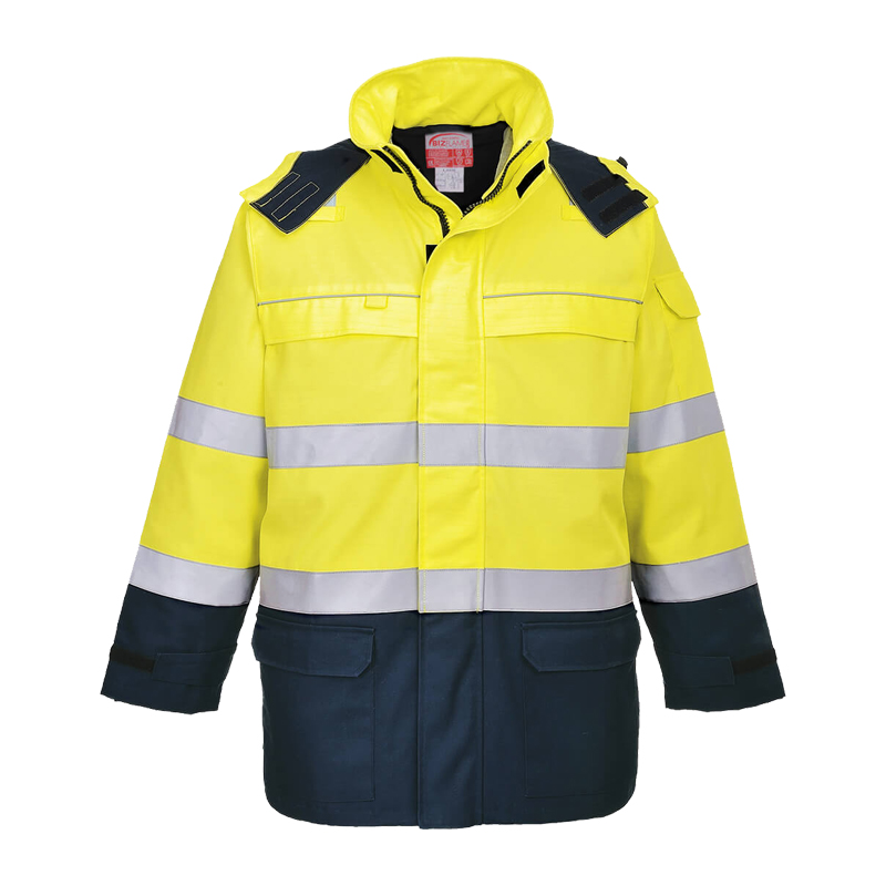 PortWest FR79 MultiNorm Warnschutz Wetterschutz ARC Jacke gefüttert