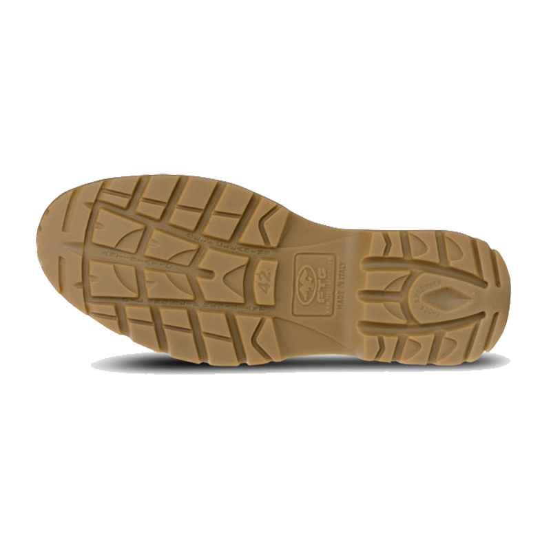 Unterseite des FTG Convair 2 S3S Sicherheitstiefels metallfrei aus der Comfort Line mit profilierter rutschhemmender Laufsohle