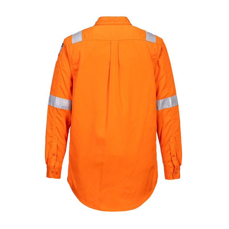 PortWest FR720 flammhemmendes MultiNorm Hemd mit Reflex