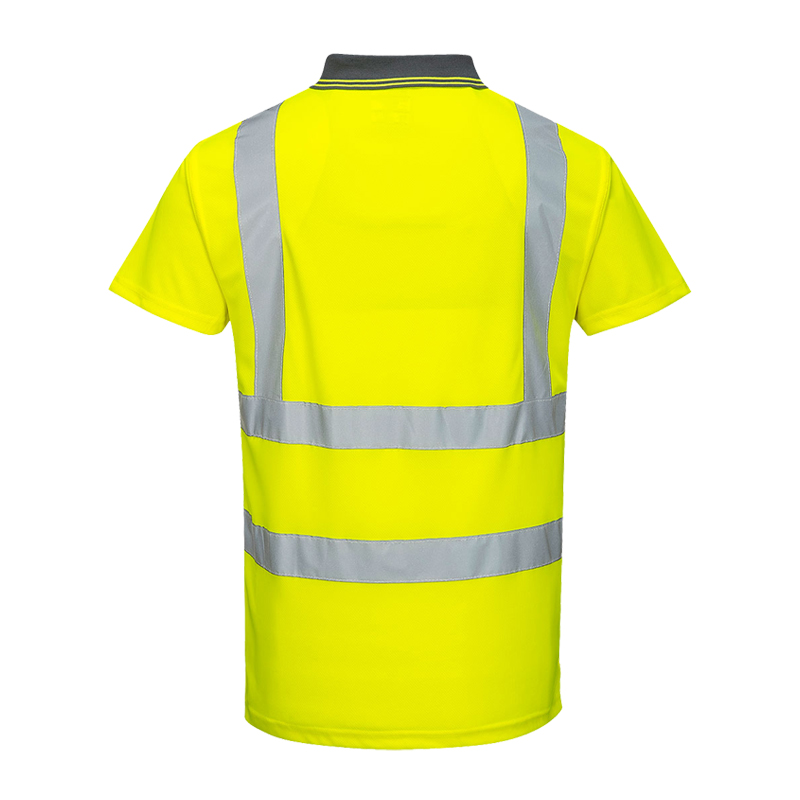 PortWest S477 Warnschutz Polo Shirt kurzarm Klasse 2 bis 7XL