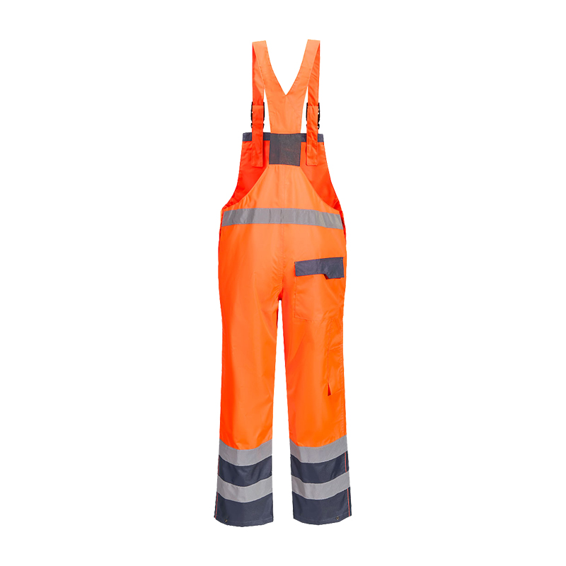 PortWest S488 Warnschutz Regen Latzhose Kontrast atmungsaktiv