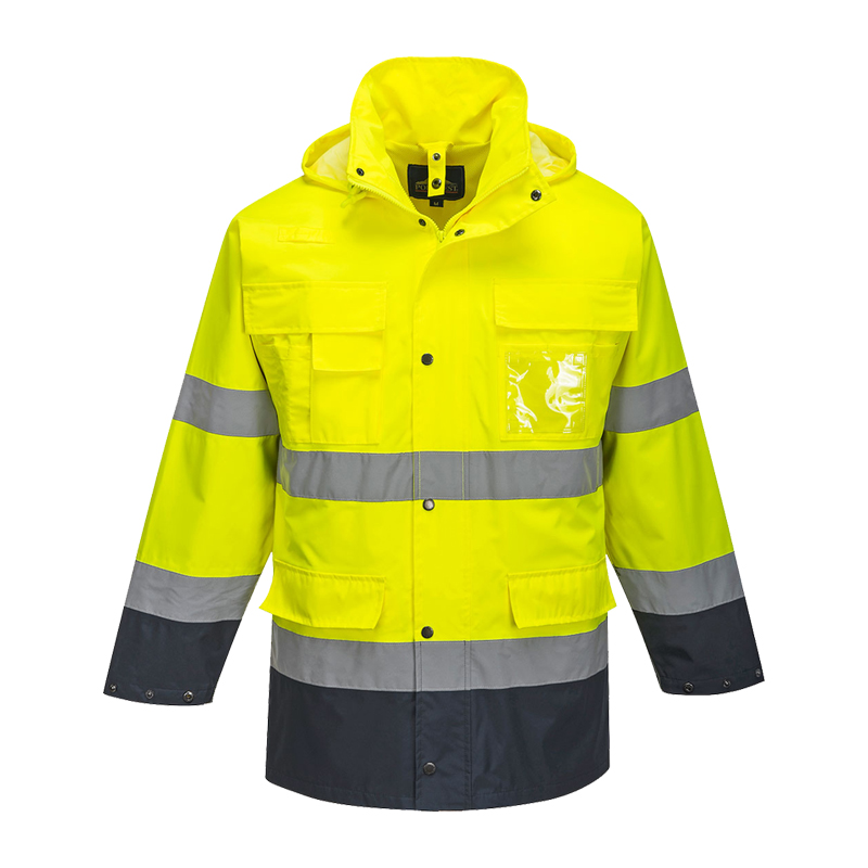 PortWest S162 Warnschutz 3 in 1 Kontrast LITE Jacke multifunktional