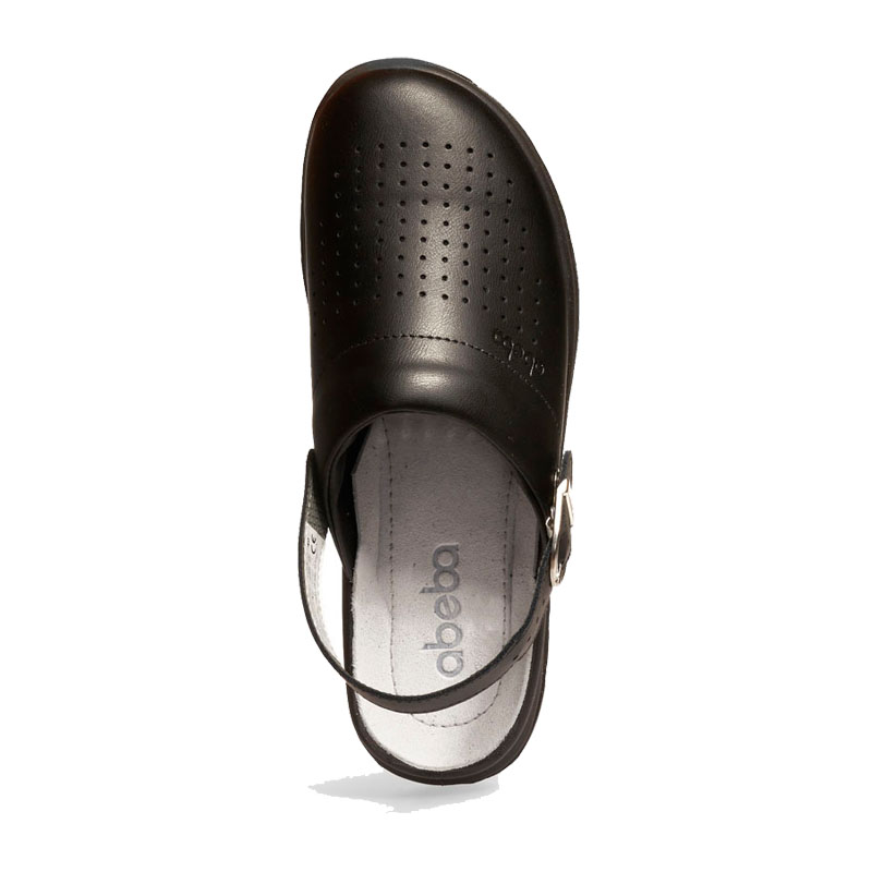 Abeba 87030 Active OB Clog perforiert mit Fersenriemen | Glattleder