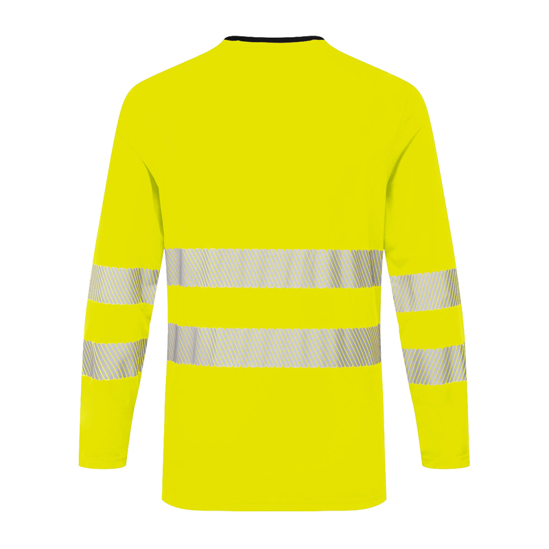 PortWest DX416 Hi-Vis Warnschutz T-Shirt langarm Klasse 2