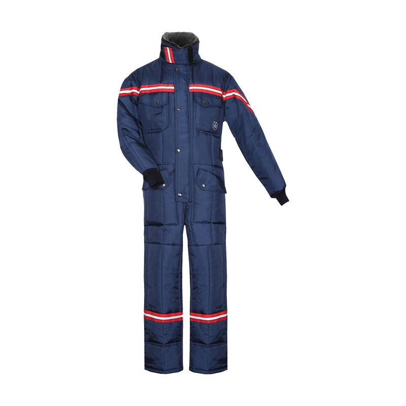 TEMPEX CLASSIC Kommissionierer Gefrierhaus Overall von HB Protective Wear, blauer Kälteschutz-Overall für Gefrierhaus, Logistik und Tiefkühlbereiche bis -49 °C