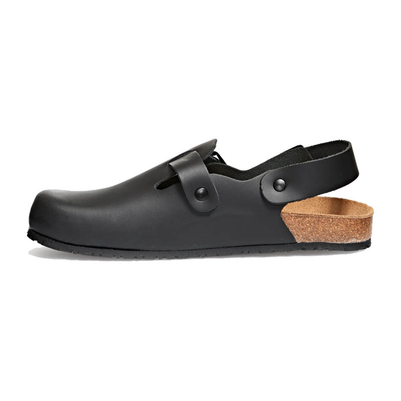 Abeba 8045 Nature OB Sandalen mit Korkfußbett | schwarz