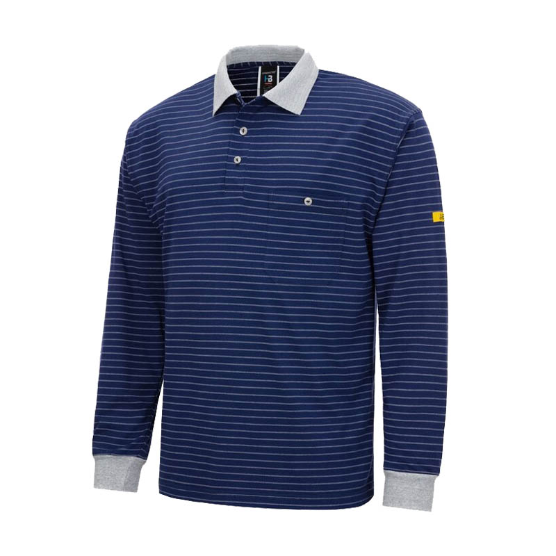 HB CONDUCTEX Cotton Knit ESD Polo Shirt langarm