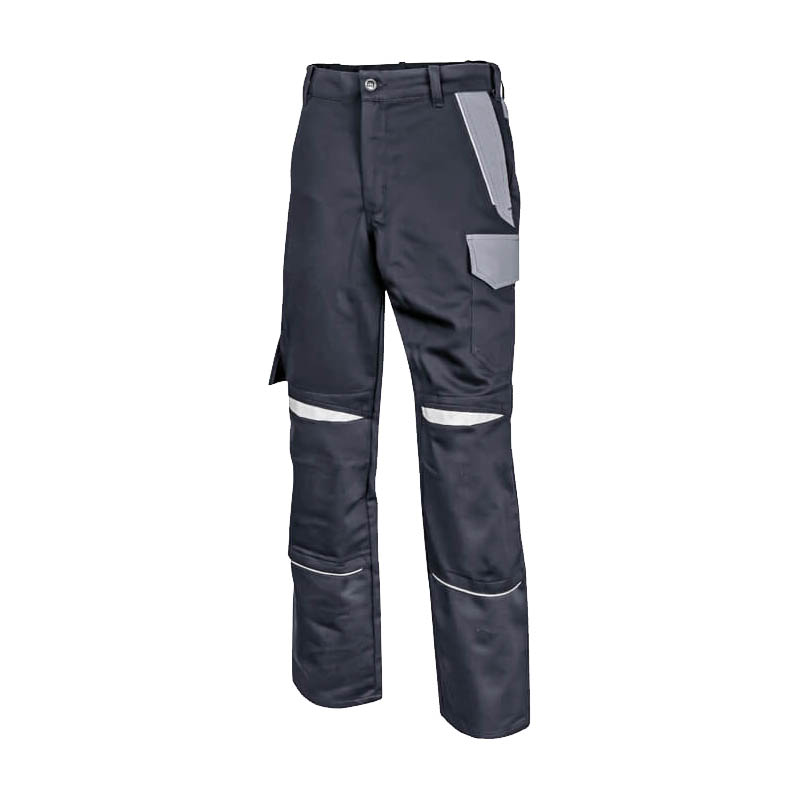Dunkelblaue HB ArcSelect MultiNorm Hose 4 kA | APC1 von HB Protective Wear mit Taschen und Reflexstreifen