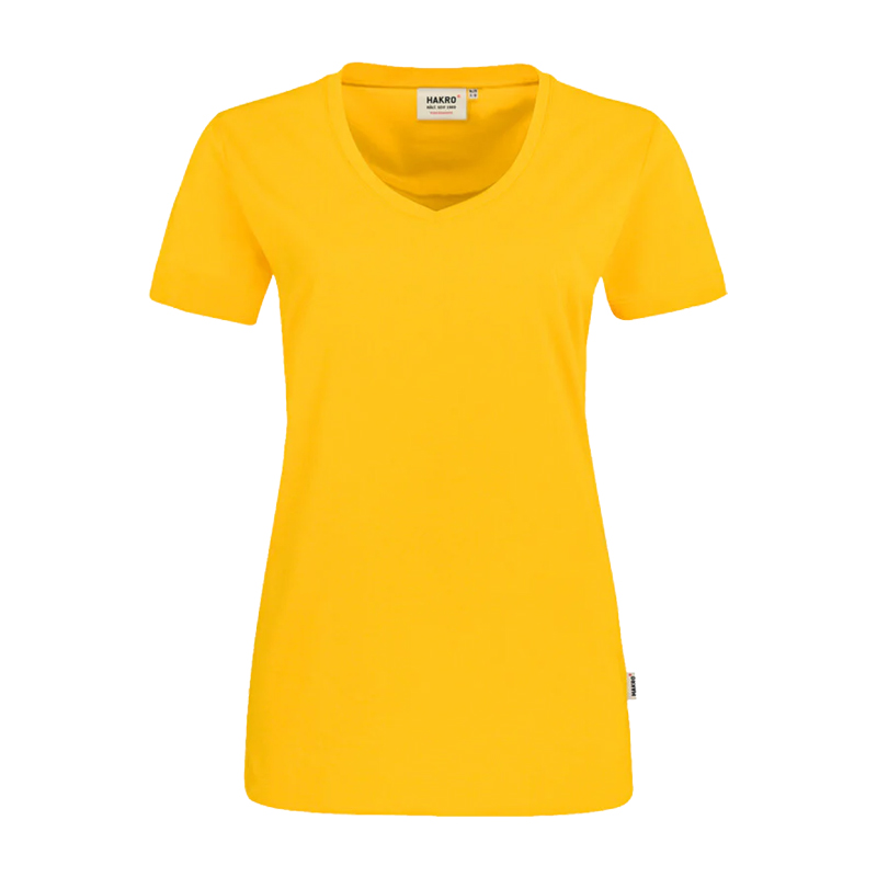 Hakro 181 Damen V-Shirt MikraLinar Regular Fit verstärkte Baumwolle | 1/2 arm