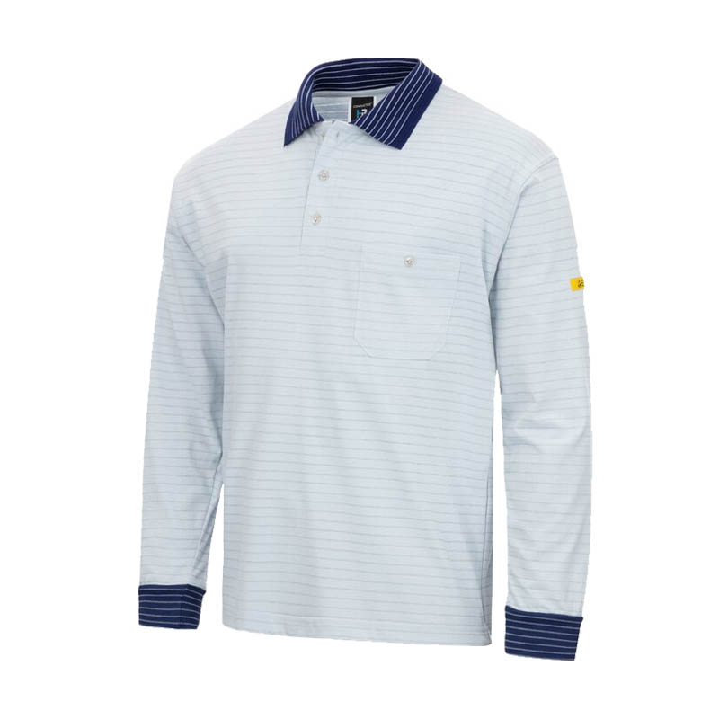 HB CONDUCTEX Cotton Knit ESD Polo Shirt langarm