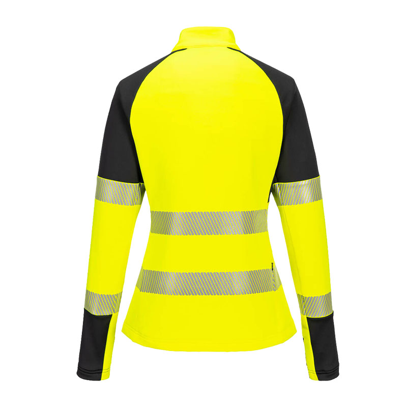 PortWest T173 Hi-Vis Damen Sweat Shirt Troyer 1/4 RV