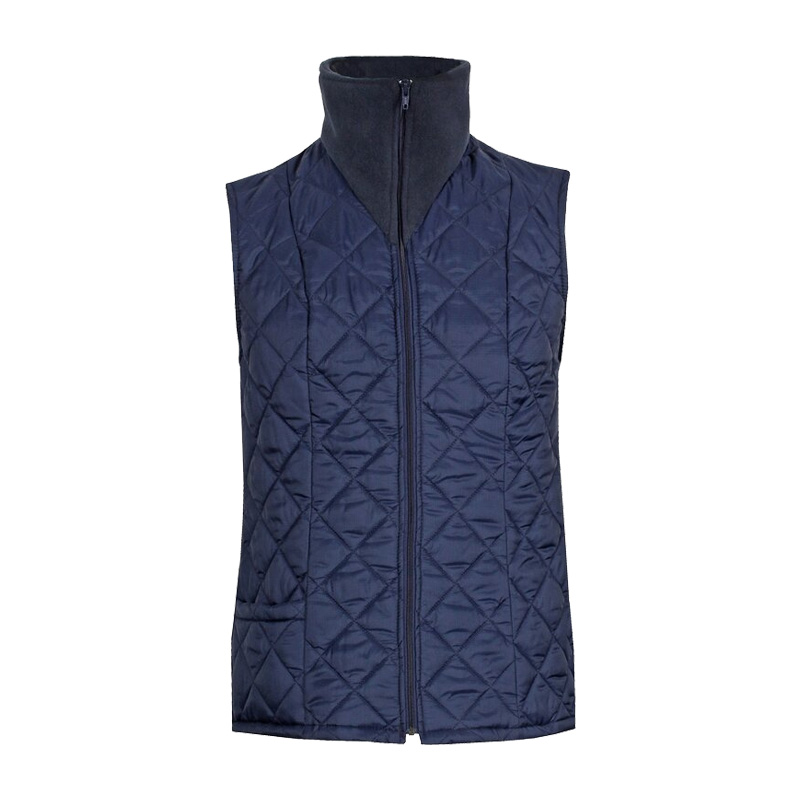 TEMPEX THERMO Damen Weste von HB Protective Wear in Navy, warme Steppweste mit hohem Kragen und Reißverschluss für kühle Umgebungen und Kühlhäuser