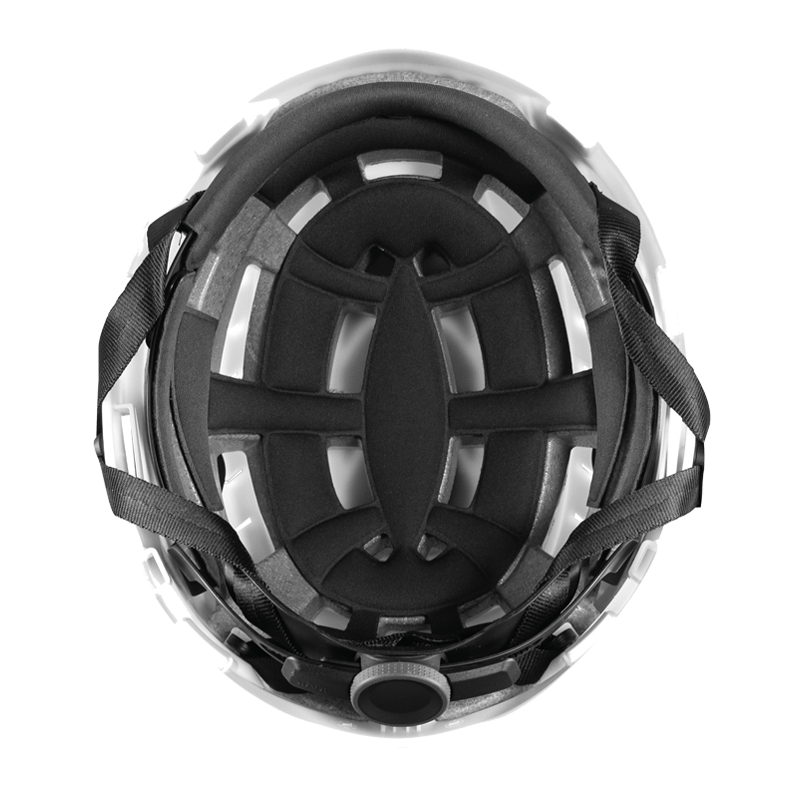 Innenansicht des KASK PRIMERO AIR Industriehelms von Kask nach EN 397 + EN 50365 mit Polsterung, Belüftung und Gurtsystem