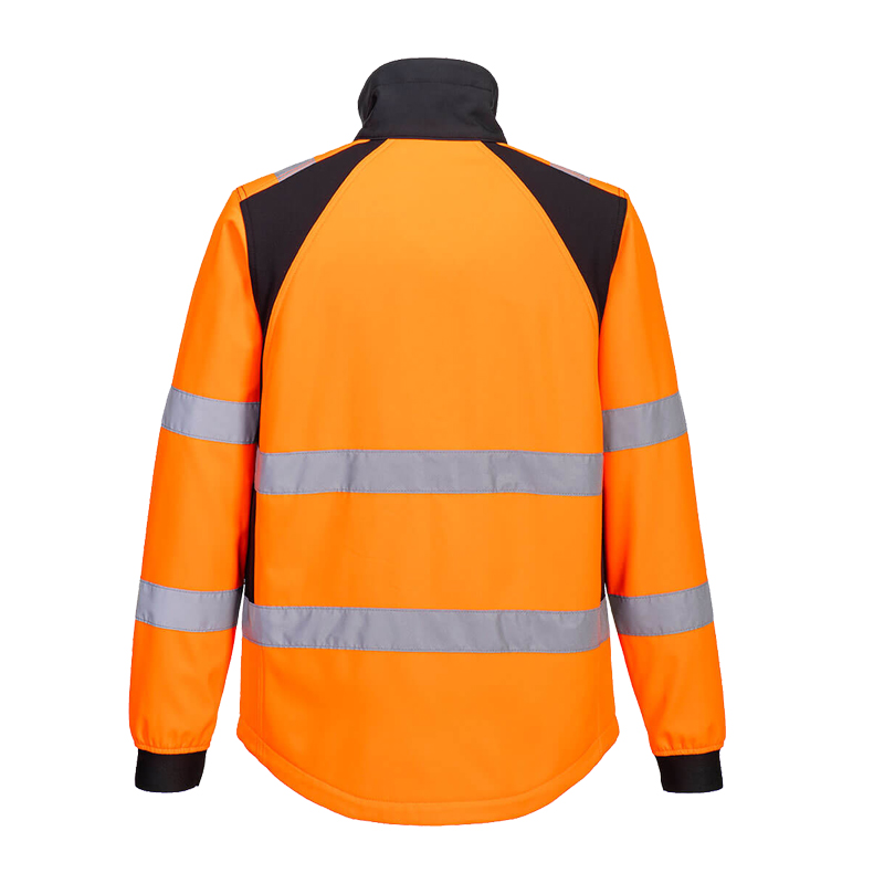 PortWest CD875 ECO Warnschutz SoftShell Jacke aus recyceltem PES