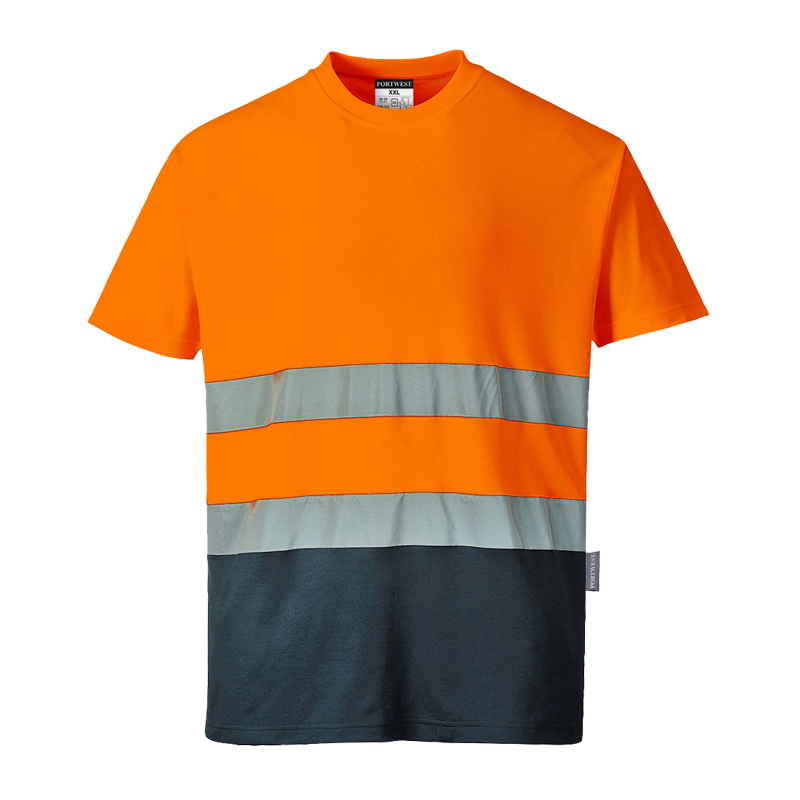 PortWest S173 Warnschutz T-Shirt Cotton Comfort Klasse 2