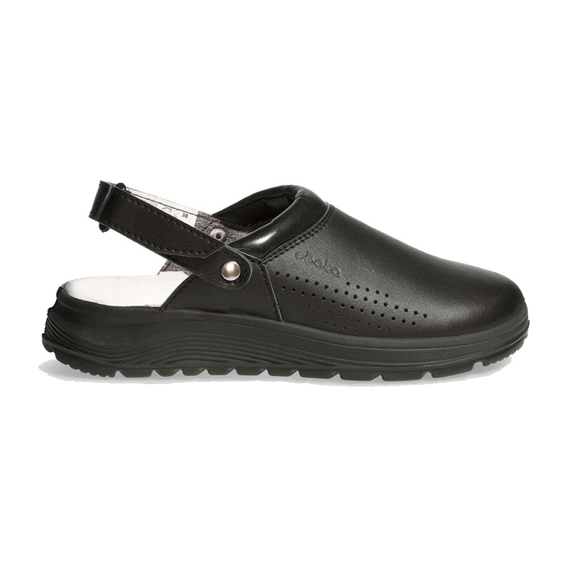 Abeba 810019 Active OB Clog perforiert mit Fersenriemen | Microfaser