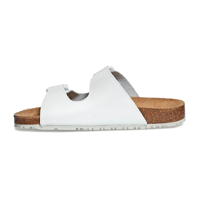 Abeba 4080 Nature OB ESD Sandalen mit Korkfußbett | weiß