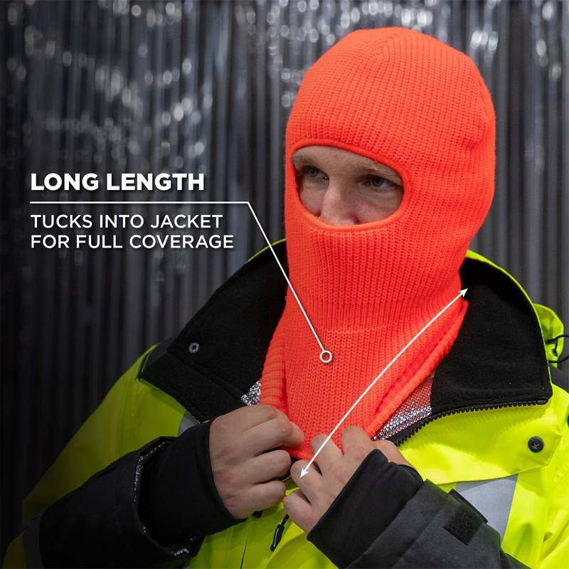 N-Ferno 6829 Freezer Sturmhaube Gesichtsmaske 2-lagig Rippenstrick