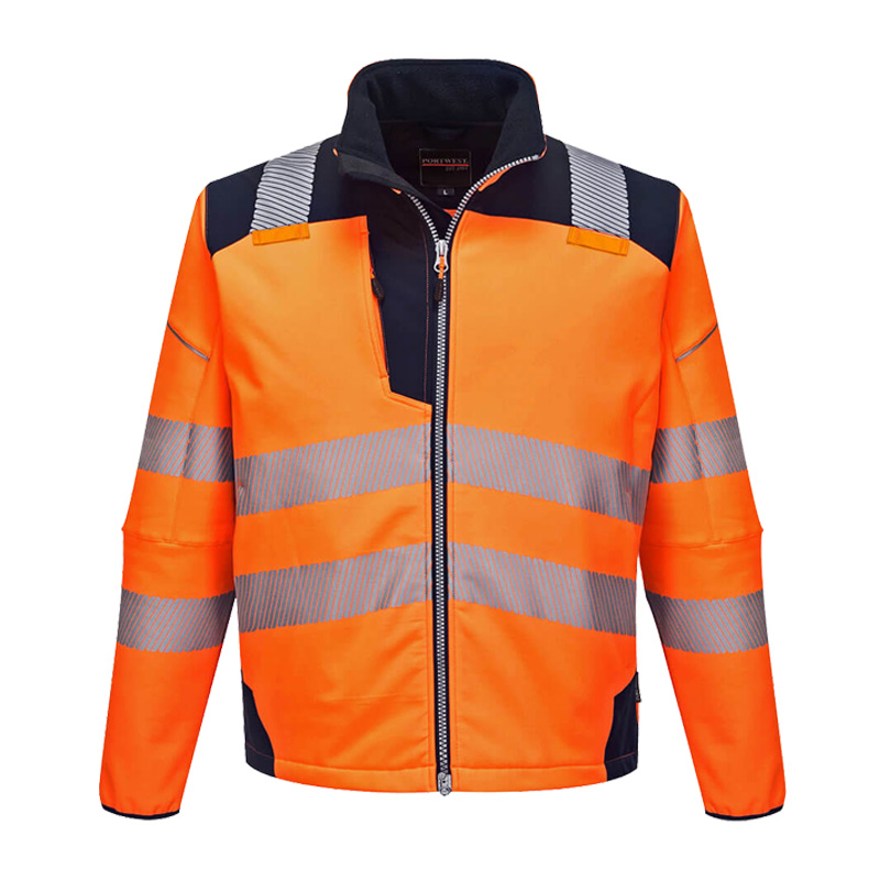 PortWest T402 PW3 Warnschutz SoftShell Jacke 3-lagig wasserfest und winddicht