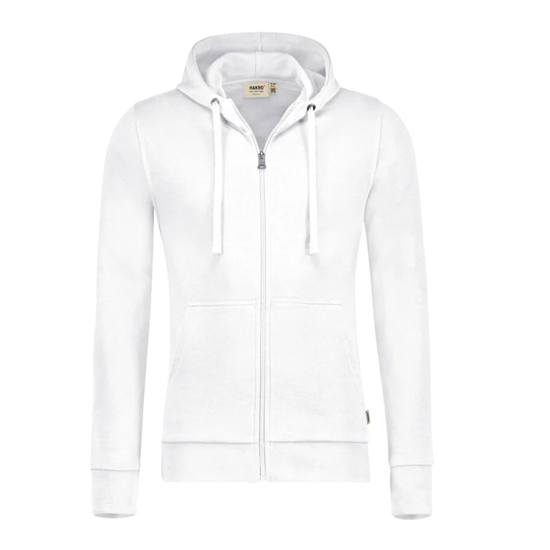 Hakro 605 PREMIUM Kapuzen Sweat-Jacke Comfort Fit aus Baumwolle