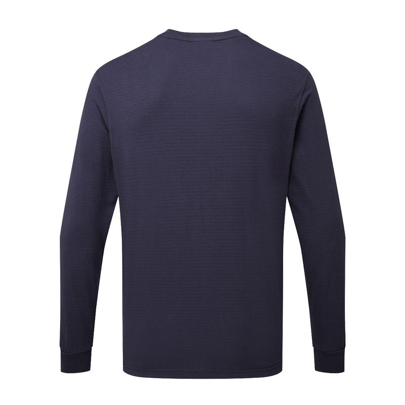 PortWest AS22 Antistatik ESD T-Shirt langarm für EPA Bereiche