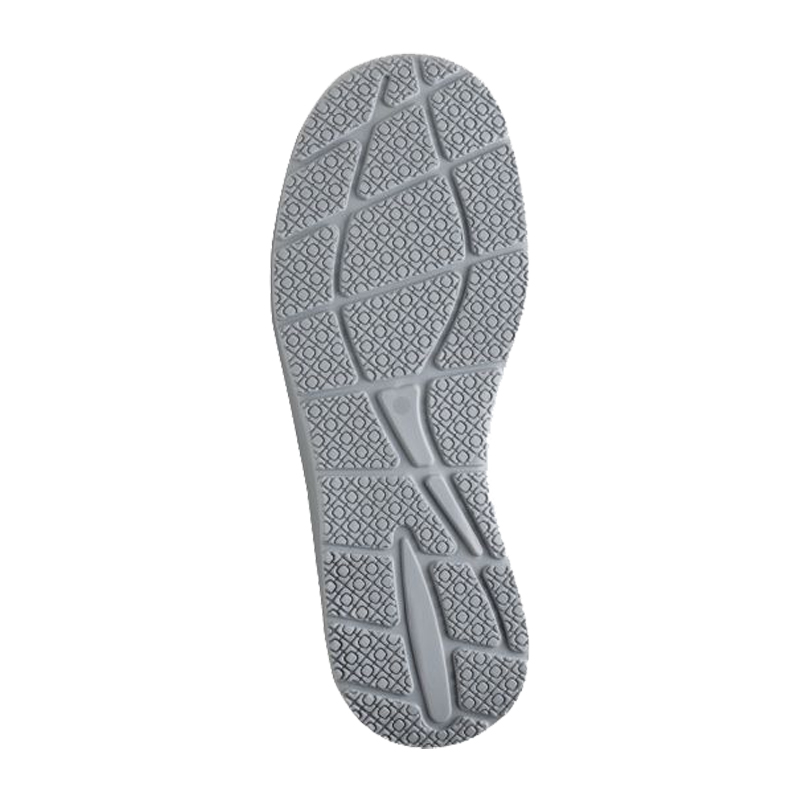 Unteransicht der Profilsohle der SCHÜTZE 7772 ESD S1 Sicherheitssandale mit rutschhemmendem Sohlenprofil und SOFT-STEP-LIGHT-Sohle