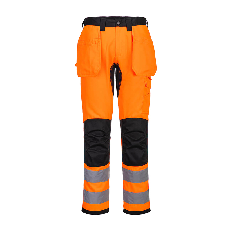 PortWest CD889 ECO Stretch Warnschutz Hose aus recyceltem PES