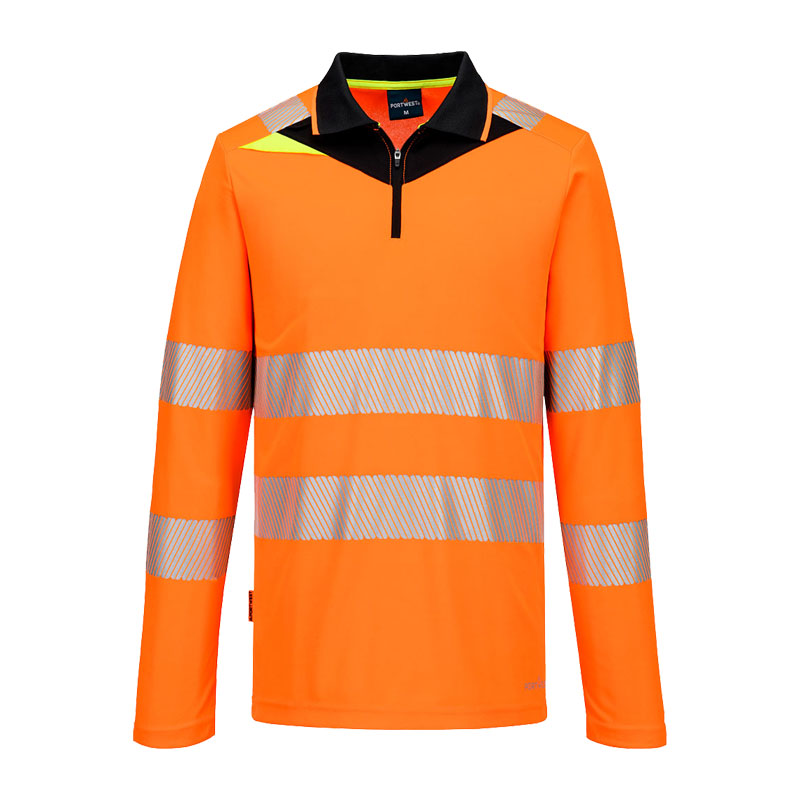 PortWest DX419 Hi-Vis Polo Shirt langarm Klasse 2