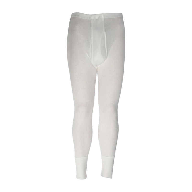 Weiße lange HB CHEM Chemikalienschutz Funktionsunterhose von HB Protective Wear für Schutz und Tragekomfort in Labor, Industrie und risikobehafteten Arbeitsbereichen