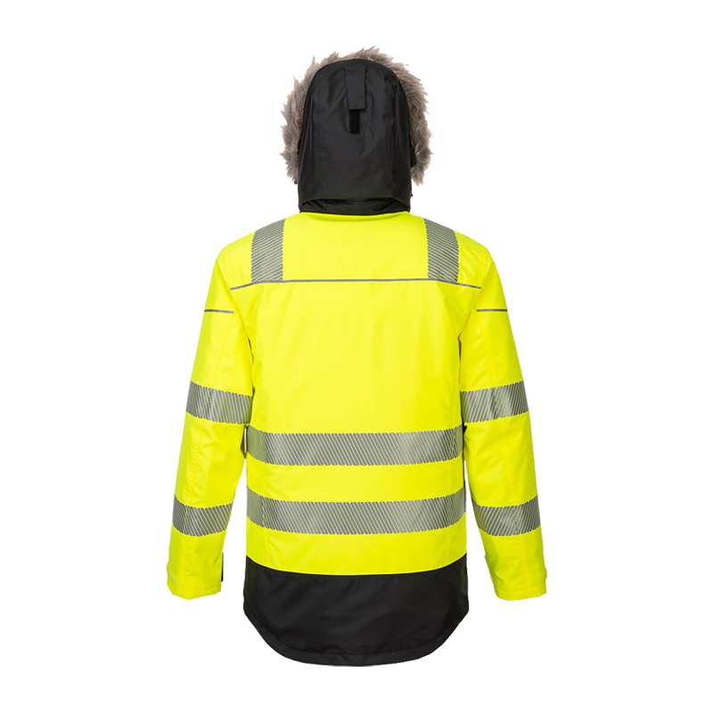 PortWest PW369 Insulatex Warnschutz Winter Parka gefüttert wasserdicht