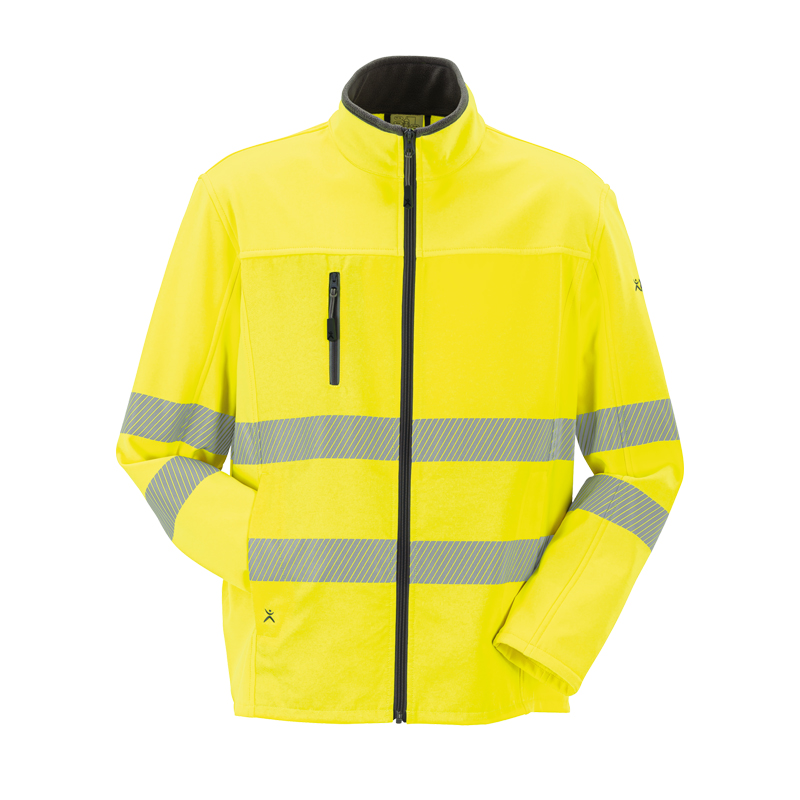Planam Norit Pure Warnschutz SoftShell Jacke mit Stretch