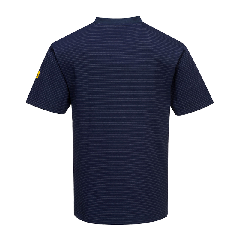 PortWest AS20 Antistatik ESD T-Shirt kurzarm für EPA Bereiche
