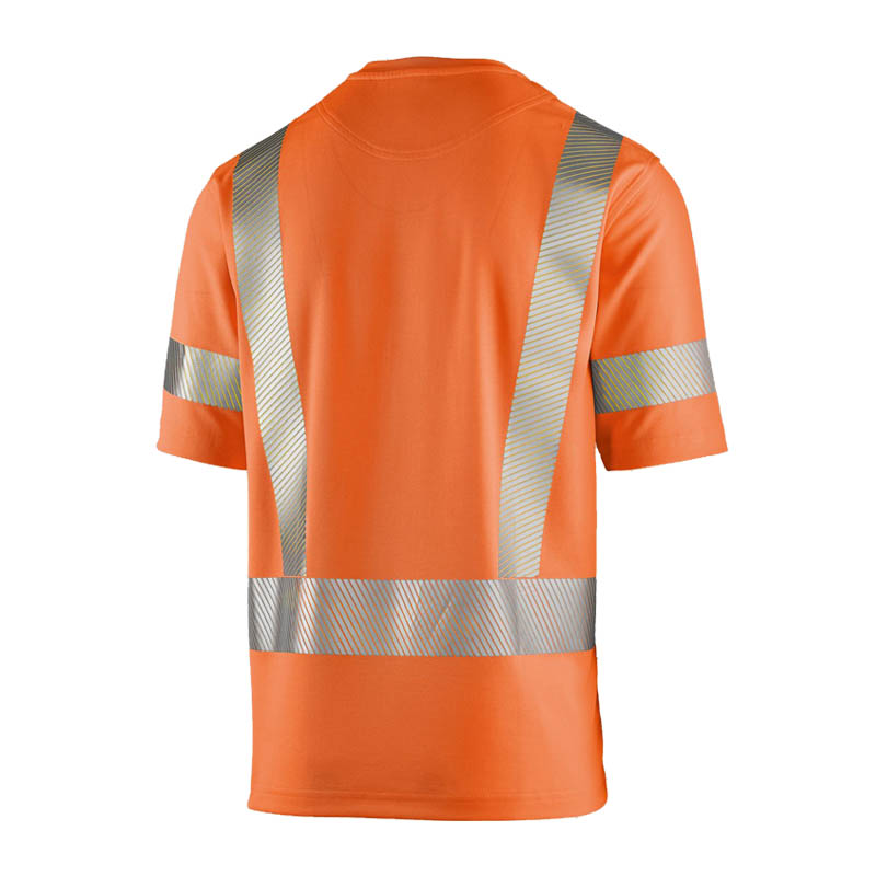 BP 2136 Warnschutz Comfort T-Shirt mit Ärmel-Reflexstreifen