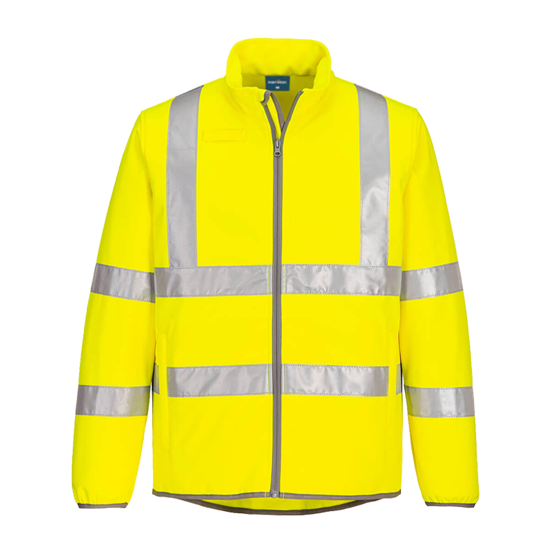 PortWest EC24 ECO Warnschutz SoftShell Jacke aus recyceltem PES