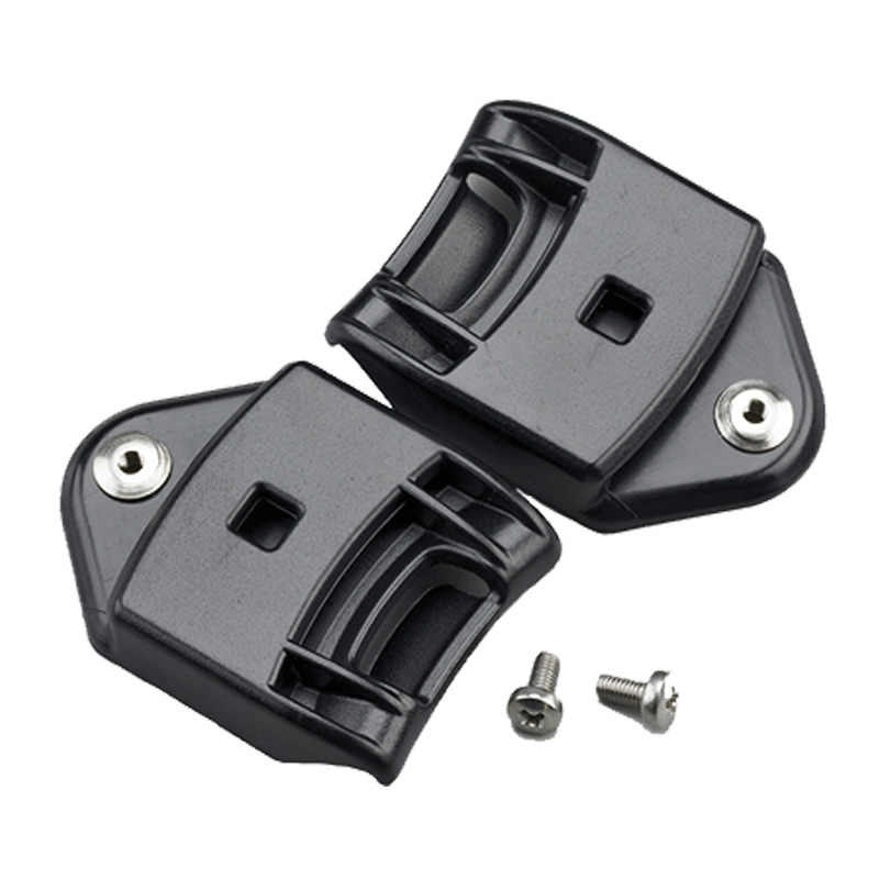 Zwei schwarze KASK SuperPlasma Adapter für Gehörschutz inklusive Schrauben zur Helm-Montage, passend für KASK SuperPlasma mit SC-1, SC-2 und SC-3