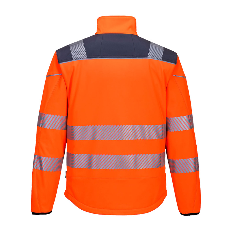 PortWest T402 PW3 Warnschutz SoftShell Jacke 3-lagig wasserfest und winddicht