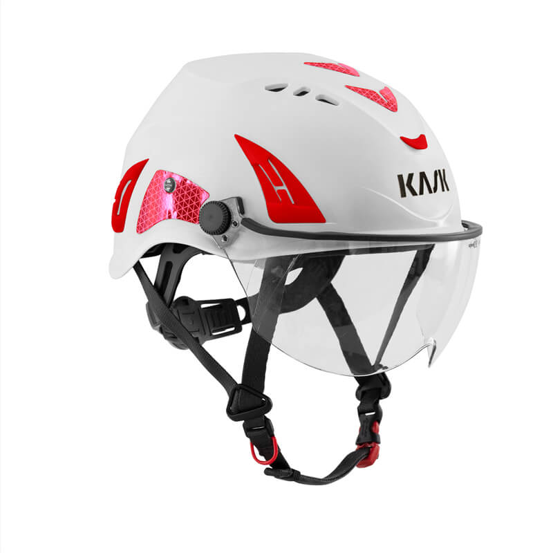 Kask HP VISOR CRI Helm mit Visier und Reflexstreifen WHE00046
